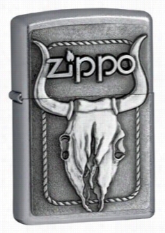 Bull Skull Emblem Zippo