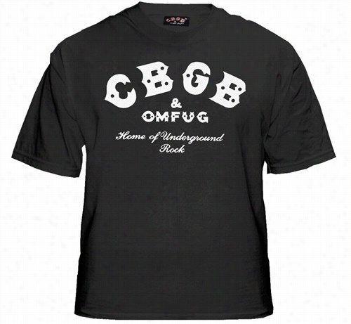 Cbgb  & Omfug Class1c Logo Vintage T-shiry (black)