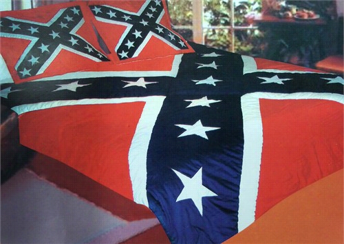 Confederate Rebel Flag Twin Paraclete Set 68x68&quot;