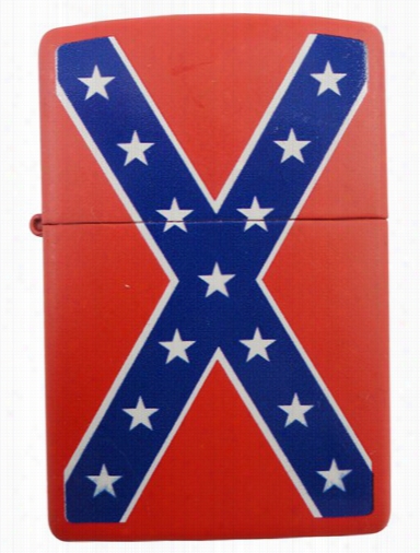 Confederate Rebel Flag Zippo Lighter (red)