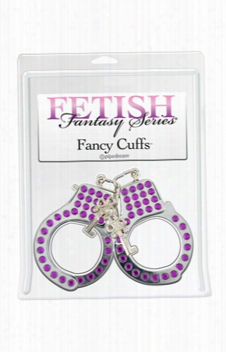 Fetish Fantasy Fancy Cuffs Wi Thpurple Rhinestones