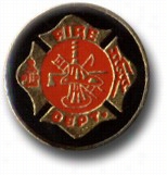 Firedept Dark Round Logo La Pel Pin