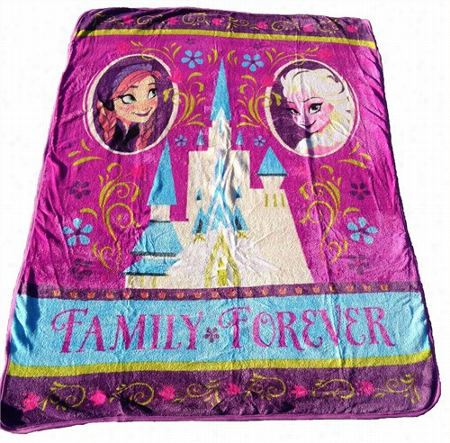 Frozen Faliy Forever Plush Raschel Throw Blanket