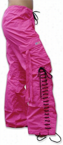 Girls Ihpster Lace Up Ufopants (hot Pink / Black)