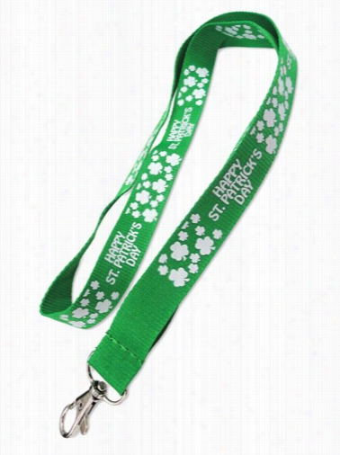 Green Happy St. Patrick's Day Lanyard