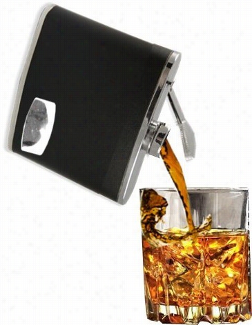 Groomsmens Gitts - Premium 4 Oz. Engravable Leather Wrapped Hip Flask