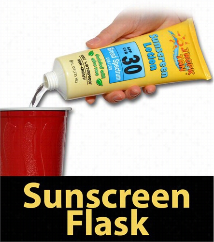 Hidden Suncreen Alcohol Flask (assorted)