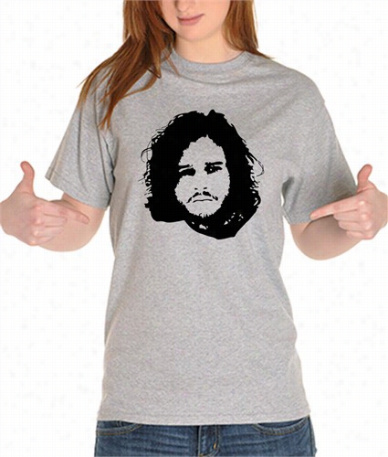 Jon Snow Face Girl's T-sihrt