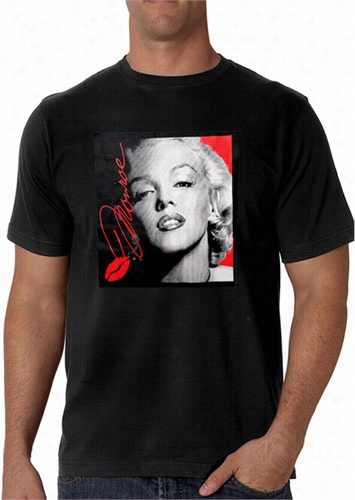 Marilyn Monroe Lipstick Classicc  Celebrity Men's T-shirt