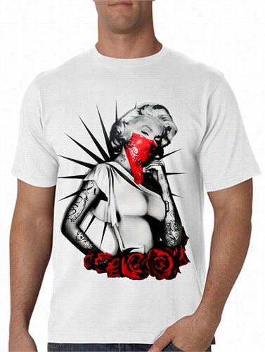 Marilyn Monroe Red Roses Mdn's T-shirt