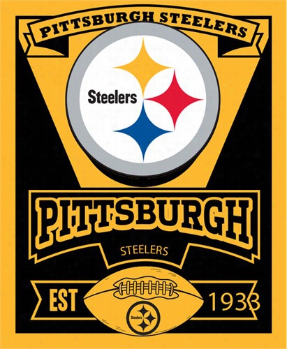 Official Pittsburgh Steelers Fleece Thow Blan Ket (50 X 60 Inches)