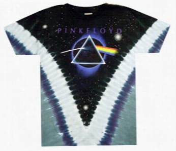 Pink Floyd Tshirt - Pink Floyd Pyramid V Tie Dye T-shirt