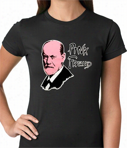 Pink Ferud T-shirt :: Sigmund Freud Ladies T-shirt