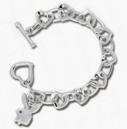 Playboy Multi Link Heart Chain Bracelet