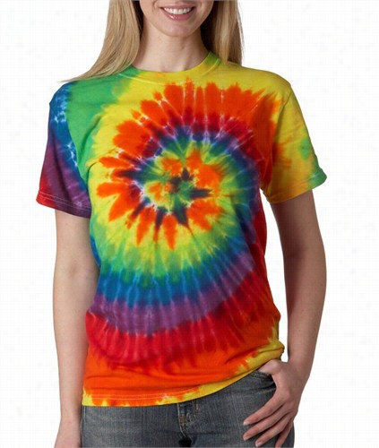 Premium Hand Made  Tie Dyee T-sshirts - Rainbow Swirl