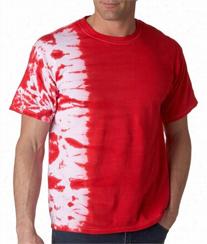 Premium Han Dmade Ite Dye T-shirts - Red Fusion