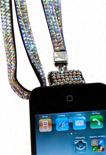 Rhinestonel Anyard Necklace For Iphone 4 / 4s / Ipod Touch