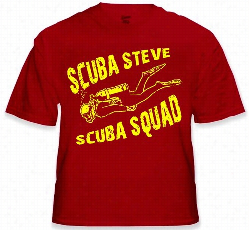 Scuba Steve Scuba Squad T-shirt From The Movie Big Daddy