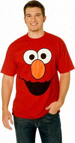 Sesame Steeet Elmo Face T-shirt