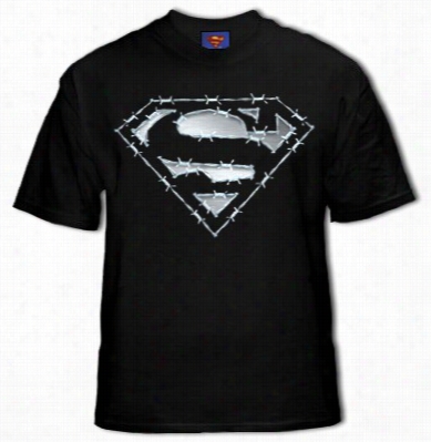 Superman Barbed Ire Logo T-shirt