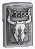 Bull Skull Emblem Zippo