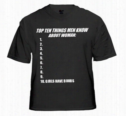 Top 1 0things Men Know About Women T-shirt