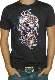 Tribal Gear Snake & Skull T-shirt (black)