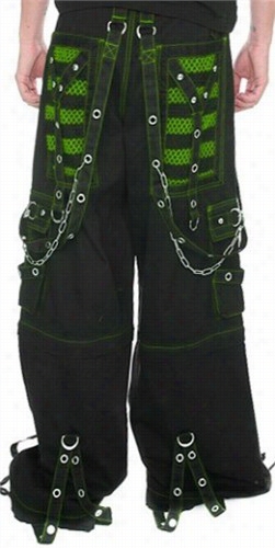 Tripp Nyc &quot;armageddon Ii&quot; Bodnage Pants (black / Toxic Green)