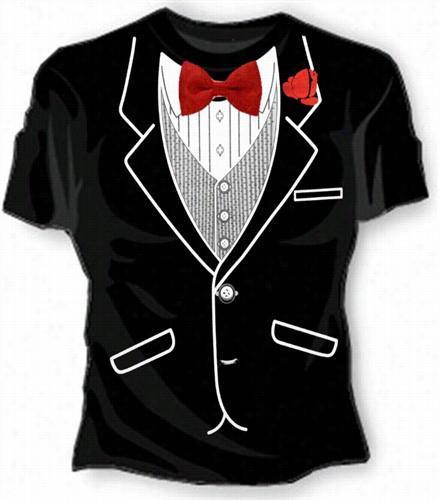 Tuxedo Shirts - Girls Whole Occasion Formal Tuxedo T-shirt