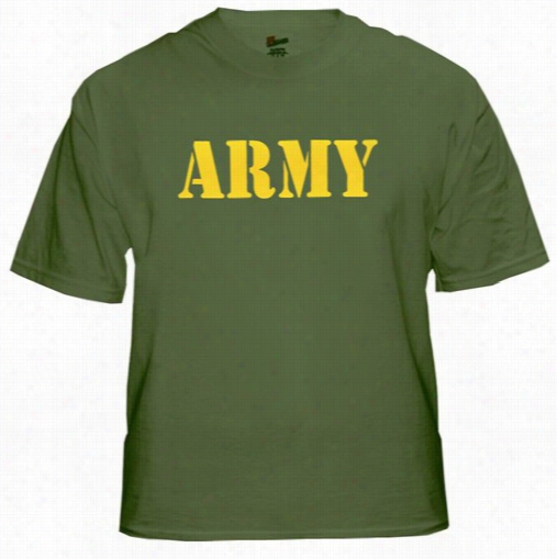 U.s Army Military Men's T-shirt (yellow)