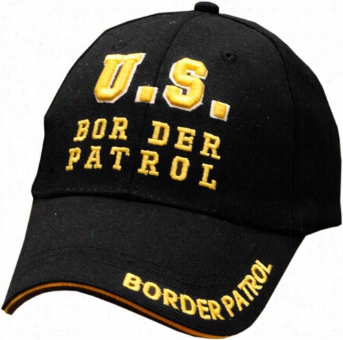 Us Border Patrol Baseb All Hat (black)