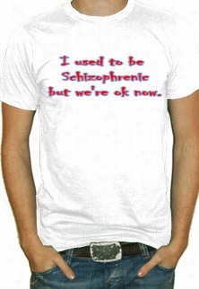 Used To Be Schizophrenic Mesn T-shirt