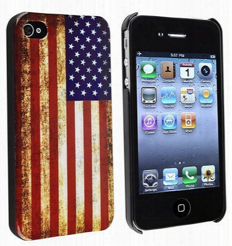 Vintage Amerrifan Flag Iphone Case (iphone 5)