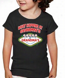 What Happens At Grandm'as House Kidst-shirt