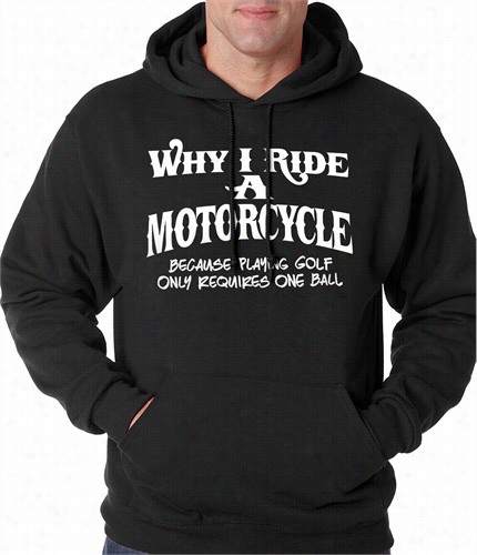 Why I Rie A Motorcycle Aduult Hoodie