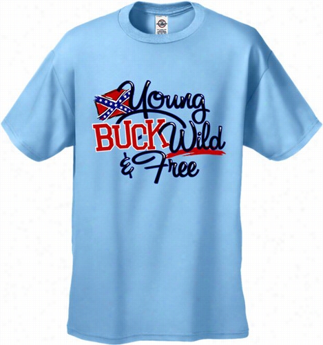 Young Buck Wild & Free Mmen's T-shirt