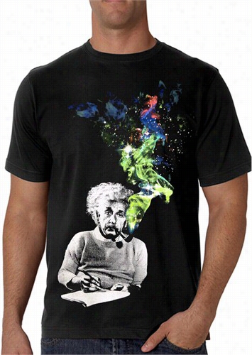 Albert Einstein The Cosmos Funn Y Scientist Adult T-shirt