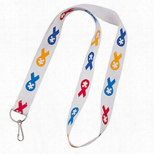 Autism Awar Eness Lanyard & Badge Holder