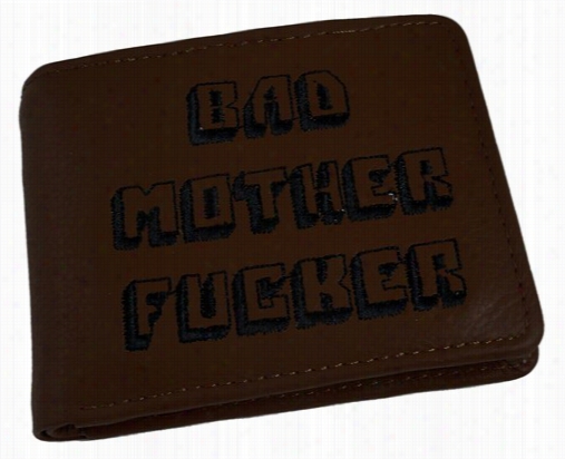 Bad Mother F*cker Dark Brown Leather Wallet