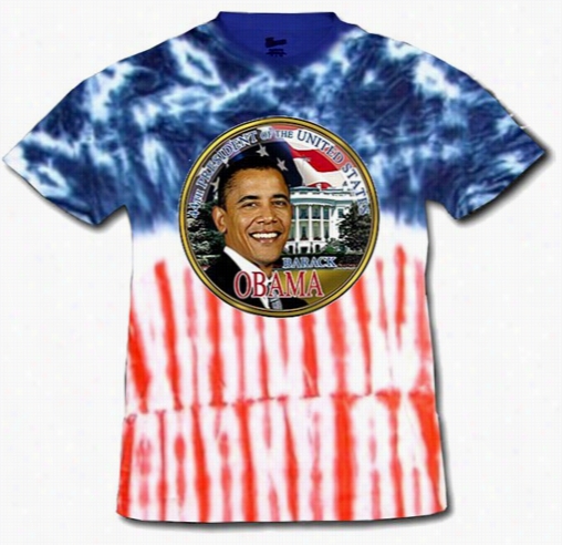 Barack Obama &quot;white House Glory&quot; American Tye Dye T-sirt