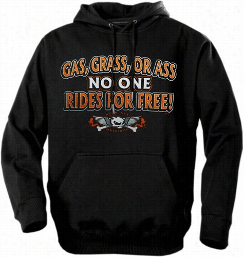 Biker Hoodies - &quot;gas Graas Or Ass Truckr Babe&quot; Biker Hoodie