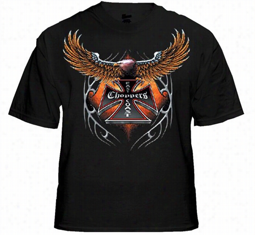 Biker Shirts - &qu Ot;eagle Chopper&quot; Biiker Shirt