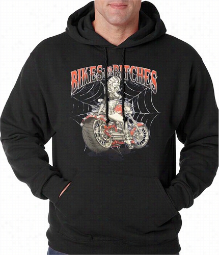 Bikes And B*tches Biekr Adult Hoodie