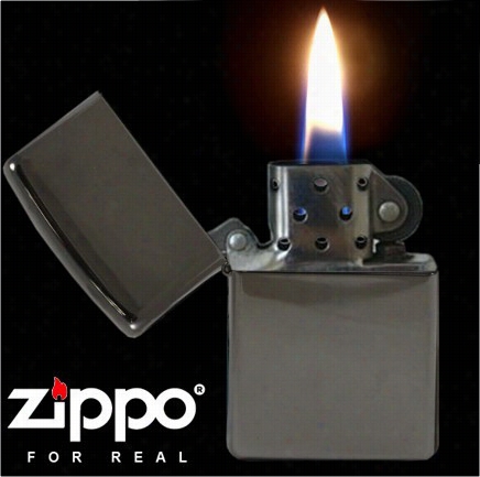 Black Ice Chrome Zippo Lighter