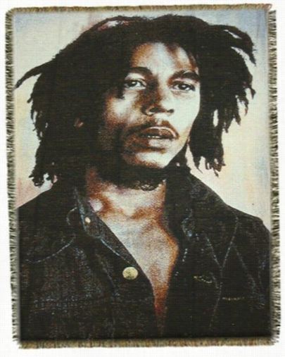 Bob Marley &quot;portrait&quot; Throw Blanket