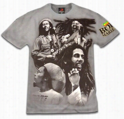 Bo Marley &quot;the Many Faces Of Bob&quot; T-shirt