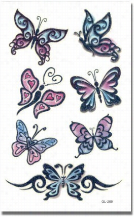 Butterflies Temporary Tattoo