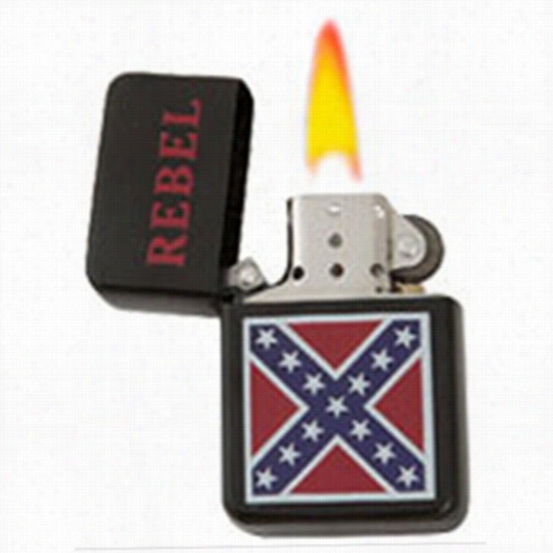 Confederate Rebel Flag Refillable Windproof Oil Lighter (assorted)