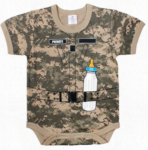 Digital Camo Soldier Infant One-piece Cos Tume Baby Onesie