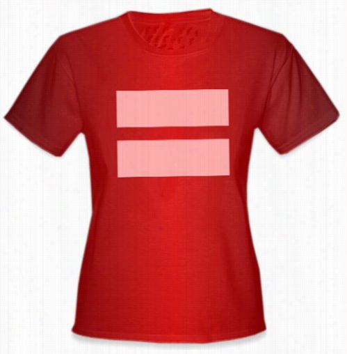 Girl's Equality T-shirt With Pnik Equal Sign